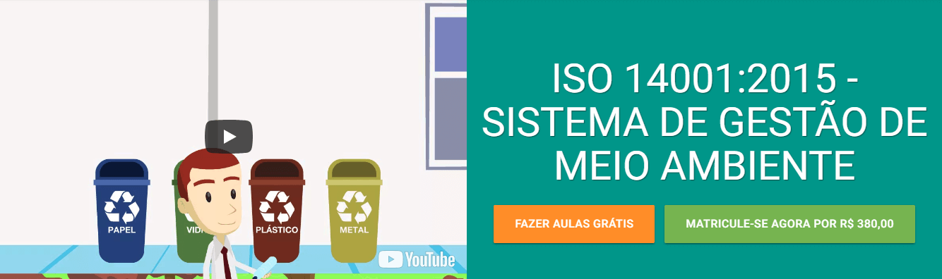 Curso EAD da Verde Ghaia sobre a ISO 14001:2015 do sistema de Gestão de meio ambiente